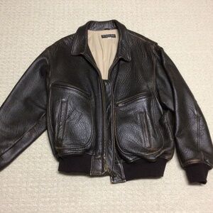 The J Peterman Company Leather Jacket. Mint Condition Size XL